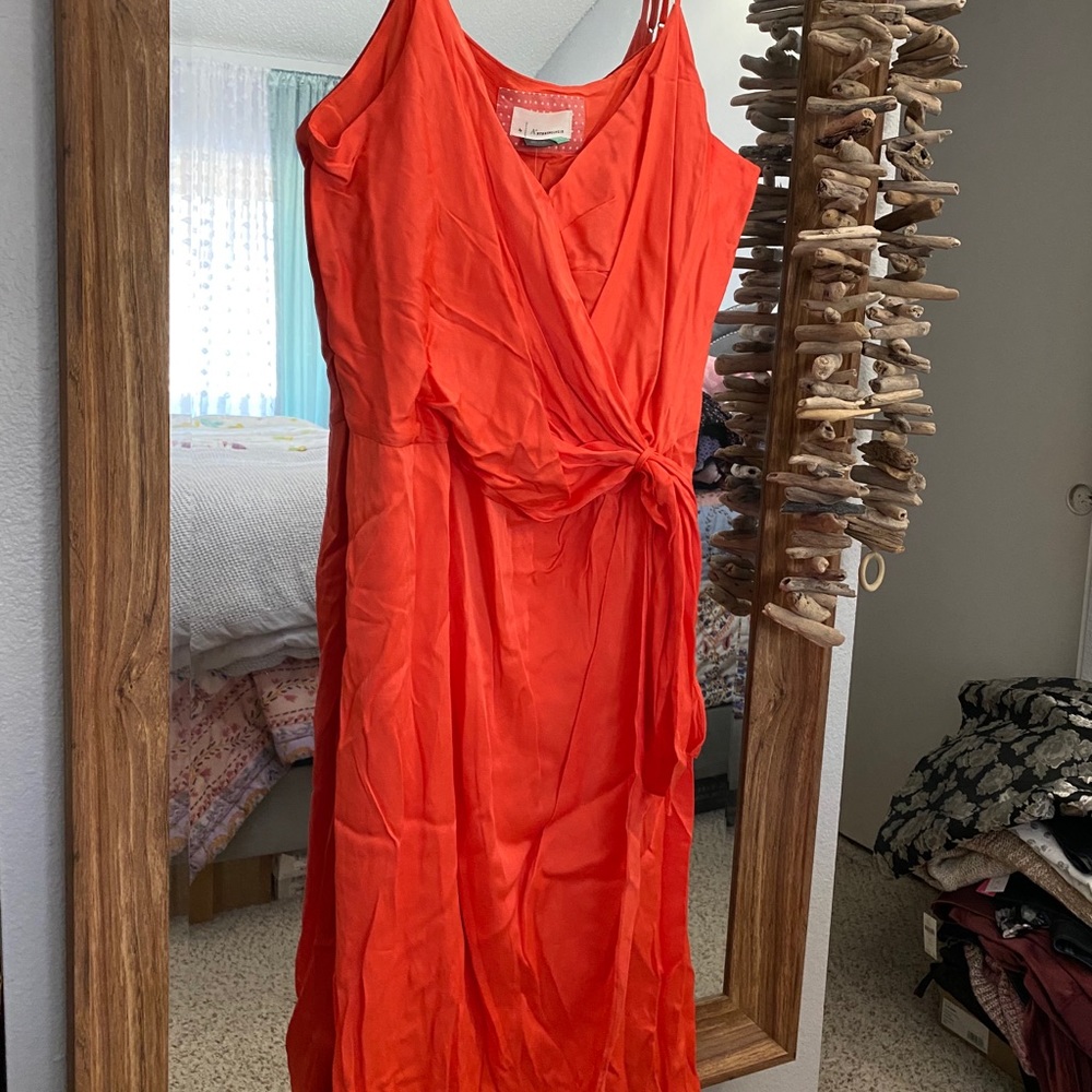 Anthropologie A+ plus size slip dress